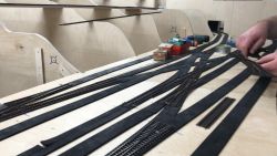 Auslegen der Weichen und Kreuzungen im Bahnhof Mühlbach